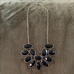 Elegant Black Gemstone Necklace